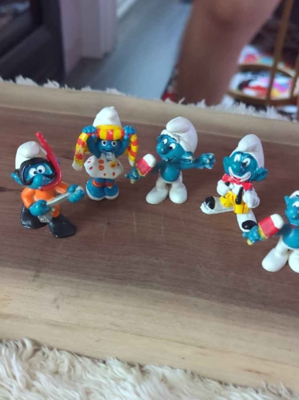 Bundle of 5 authentic Schleich Smurf figurines